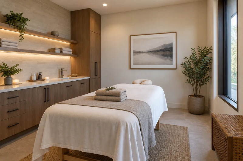 Spa treatment room