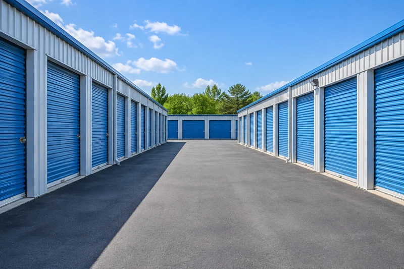 Drive-up storage units